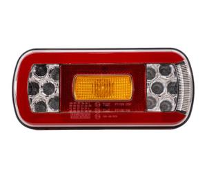 Fristom Feu Arrière LED FT-130 6 Fonctions Universel 12/36 V | Câble de 1 m, homologation E9 et CEM. Idéal pour remorques, camions et dépanneuses sous la pluie ou de nuit.