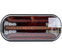 FRISTOM Feu arrière LED FT-230 12-36V à 6 fonctions câble 1m homologation E9 CEM R10 214x94x37mm montage gauche ou droit bloc optique complet et robuste pour remorque et camion