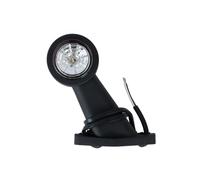 FRISTOM Feu de gabarit LED FT-009C sur bras en caoutchouc universel 12-24V blanc rouge boîtier résistant lampe de position avant et arrière pour remorque camion utilitaire