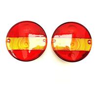 FRISTOM Feux arrière ronds avec clignotant pour tracteur, tracteur agricole, camion, voiture, remorque