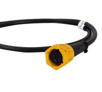 FRISTOM Fiche à baïonnette 6 Broches Jaune Gauche Connexion 6 pins câble 1m 6x0,75mm2 Installation éclairage Feux arrière raccordement électrique pour remorque Camion Utilitaire