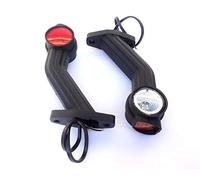 Fristom Galibo FT-140 Galibo LED long avec 3 lumières ambré, blanc et rouge homologué, submersible et étanche, 2 unités - gauche + droite