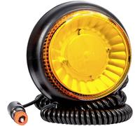 Fristom Gyrophare FT-101 DF LED MAG M78 12 V, 24 V, 36 V avec fiche DIn (12 mm), via réseau de bord pied magnétique orange