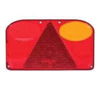 Fristom Verre de Remplacement Droit pour Feu Arrière FT-088 KPPM - Lentille Homologuée E9 pour Feu Combiné 6 Fonctions - 238×138 mm