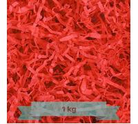 Creative Deco 1kg Frisure Papier Déchiqueté Papier Kraft Rouge | Papier Cadeau Noel | Frisure Emballage | Remplissage Boite Cadeau | Panier Garni Vide