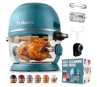 Fritaire - Air fryer. Friteuse à air en verre autonettoyante d'une capacité de 4,8 L avec système de chauffage par convection Vortex Whirlwind (Vert)