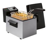 Fritel A101 Friteuse avec zone froide - couvercle anti-poussière en plastique - 3 litres - 2000 watts