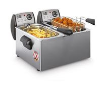 Fritel FR 1850 DUO Double 6 L Autonome 4400 W Friteuse Acier inoxydable