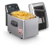 FRITEL Friteuse Turbo SF® 4170 - 3 L - 2400 W - Couvercle avec filtre + Fenêtre de contrôle - 2 à 4 personnes - Huile + graisse solide Noir G