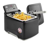 Fritel Friteuse Turbo SF® 4176-3 L - 2300 W - Couvercle anti-poussière - 2 à 4 pers. - Huile + graisse solide - Noir mat