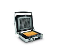 Fritel WaffleTastic® CW 3647 - Gaufrier/Appareil à gaufres - 6x10 gaufres - 41x26 cm - 1600 W - Plaques interchangeables - Sans PFAS + minuterie 60 min - Gris clair