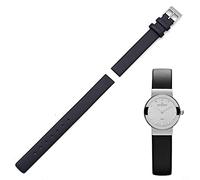 FRITEN Bracelet de montre de rechange pour montre Skagen pour femme 12 mm avec vis, taille unique, Cuir, Agate