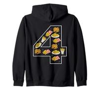 Frites 4e Anniversaire 4 Ans pour garçons et Filles Sweat à Capuche