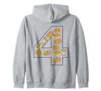 Frites 4e Anniversaire 4 Ans pour garçons et Filles Sweat à Capuche