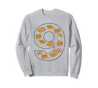 Frites 9e Anniversaire 9 Ans pour garçons et Filles Sweatshirt