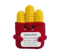 Frites positives - Pocket Hug Fries - Cadeaux porte-bonheur - Cadeaux positifs, pommes de terre mignonnes positives avec cartes d'affirmation positive, soutien émotionnel, trucs mignons