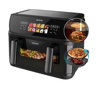 Friteuse à Air 10L, 4 Resistances, Air Fryer, Cecofry&Grill Duoheat 10000. 2800W, Dorure Parfaite et Saveur Grillé