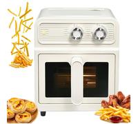 Friteuse À Air 6L Tout En Métal, 1700W Sans Huile, Cuisson Sans Retournement, Température 20-200°C, Minuteur 60 Min, Technologie