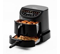 Friteuse à air 8,5L avec deux cavités et four à pizza | 2100W,four pizza 30cm,10-en-1,Cuisson synchronisée, Lavable au Lave-vaisselle,poignée repliable