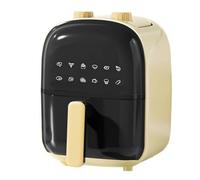 Friteuse à air 800W, Petite Machine à Barbecue multifonctionnelle intégrée en Acier Inoxydable Cuisson sonore légère adaptée aux tartes au Pain et aux œufs