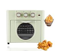 Friteuse à air avec grande capacité, fenêtre visible et poignée anti-brûlure pour la maison et les fêtes