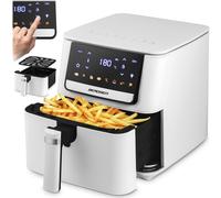 Berdsen Airfryer Friteuse à air chaud - 1700 W - 6,5 l - 8 programmes tactiles - Blanc
