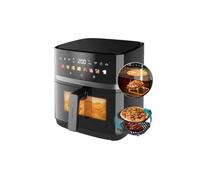 Cecotec Air Fryer Cecofry&Grill Duoheat 8000. Friteuse à Air sans Huile 8L, Grill et Plancha, Résistance Double, 2200W, Cuisson Uniforme, Moins de Graisse, Idéale pour Pizzas