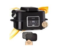 Friteuse à air chaud 1500W Grill 5 programmes Air fryer Noir