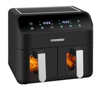 Friteuse à air chaud | 2 chambres | Friteuse à air chaud | Mini four 4 en 1 | Friteuse | Déshydrateur automatique | Griller, déshydrater, friteuse sans huile | Air Fryer | Four à air chaud | Barbecue