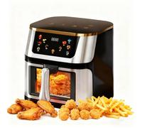 Friteuse à Air Chaud 2800 W 12 L, 6 Programmes, Écran LED Tactile, Température Réglable, Température Max 210℃, Four Multifonction
