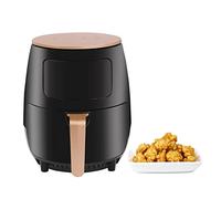 Friteuse à air chaud 4,5 L, écran tactile 1400 W avec panier-filtre et 6 fonctions de cuisson - Mini friteuse sans huile pour frire, cuire au four, rôtir et plus encore