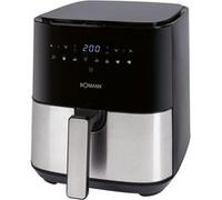Bomann, Friteuse à air chaud 5L, 8 programmes automatiques avec réglage individuel de la durée et de la température, Ecran LED, 5L, FR6069HCB, Noir/Inox