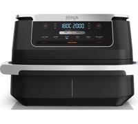 Ninja AF550EU friteuse Double 6,6 L Autonome 2470 W Friteuse d’air chaud Noir, Argent