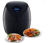 Friteuse à air chaud affichage à led - airfryer (sans odeur) 2. 6l 1400w - triomph etf1801 Noir G