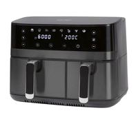 ProfiCook Friteuse à air chaud PC-FR 1295 H 9 l 2700 W 2 thermostats séparés Noir/Inox