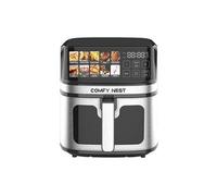 Comfy Nest, Friteuse à Air Chaud 8L avec Écran Digital 1700W, Technologie Rapid Air, 10 Programmes Prédéfinis, Contrôle de Température 80-200°C, Noir, Cuisine Saine et Pratique, Air Fryer