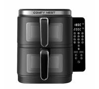 Friteuse à air chaud Air fryer double panier verticale avec fenêtre 11L 2800W Comfy Nest CN06184