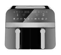Comfy Nest, CNAFD45NB, Friteuse à air chaud, Air Fryer, numérique double panier 2400W 9L, cuisson saine et rapide, design moderne, facile à utiliser, idéale pour toute la famille - Noir