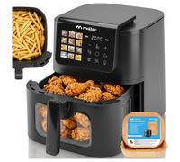 Friteuse à air chaud AirFryer2000W 8L MalTec fenêtre sans graisse LED 12 prog...