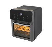 Friteuse à air chaud avec fenêtre de visualisation et fonction de cuisson | Écran tactile LED, grille et gant, température et temps réglables, 10 programmes préréglés