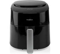 Friteuse à Air Chaud avec Minuteur 240min Air Fryer 4,2L Nedis Noir Noir G