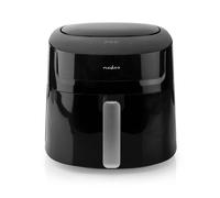 Nedis KAAF170BK Friteuse à air chaud 7.2 l fonction minuteur, sans BPA, revêtement anti-adhésif noir