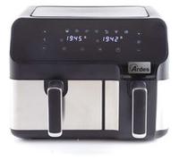 Friteuse à air chaud double Ardes ARFRYA03D 9 L Indépendante Noir Acier inoxydable Noir G