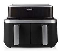 Nedis Friteuse à air chaud Double 4,2 L Minuteur 60 min Noir