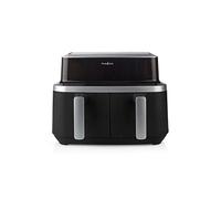 Nedis Friteuse à air chaud Double 4,2 L Minuteur 60 min Noir