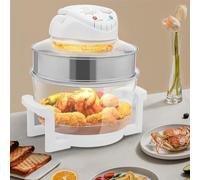 Friteuse à air chaud en verre, four à convection turbo électrique, grand format avec contrôle de la température, four halogène sans huile, appareil de cuisson multifonction