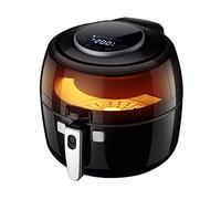Friteuse à air chaud, friteuse à air chaud, faible en gras, 1350 W, volume 6,5 l, minuterie, affichage numérique, boîtier résistant à la chaleur, famille économique