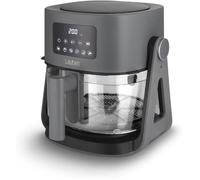 Lauben Glass&Grill Air Fryer Friteuse à air chaud 3 en 1 5500BG avec capacité 5,5 L, panier à frire en verre, 6 programmes + réglage manuel, 3 en 1 - peut être utilisé comme grill et poêle à frire
