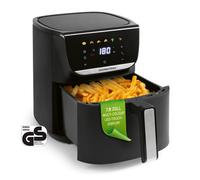 GOURMETmaxx AirGenius Air Fryer - 5,5 L | Friteuse avec 7 programmes | Mini-four - Faible en graisse & Délicieux pour 3-5 personnes | Friteuse avec Écran tactile