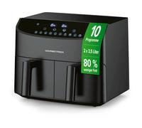 Friteuse à air chaud GOURMETmaxx Twin Dual Airfryer double friteuse 2 x 3,5...